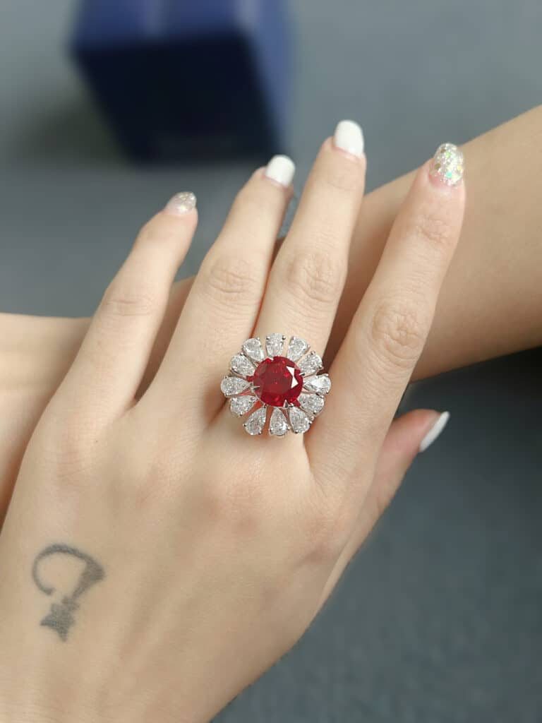 ✨ Sunflower Lab Grown Ruby Ring: Your new choice of wedding ring✨ 2 ✨ Sunflower Lab Grown Ruby Ring: Your new choice of wedding ring✨