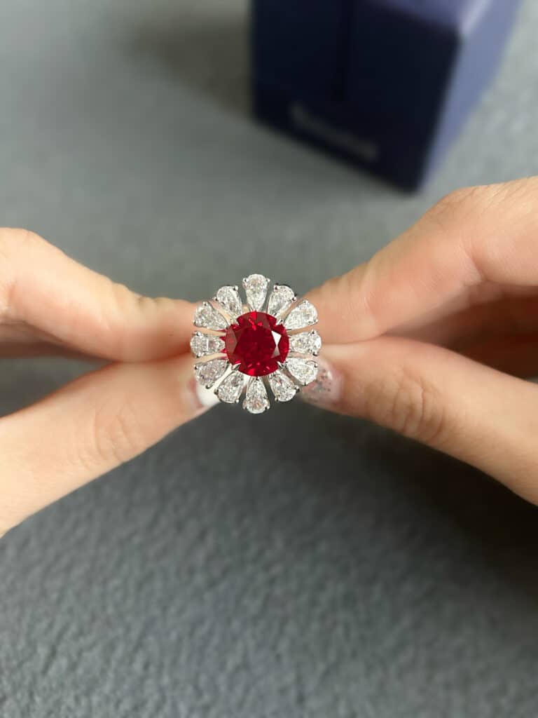✨ Sunflower Lab Grown Ruby Ring: Your new choice of wedding ring✨ 1 ✨ Sunflower Lab Grown Ruby Ring: Your new choice of wedding ring✨